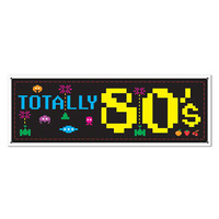 80's Party Supplies Sign Banner