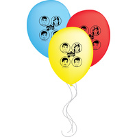 The Wiggles Party Supplies - Anthony Emma Simon Lachy Balloons 6 pack