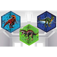 Jurassic World - Honeycomb Decorations 3 pack