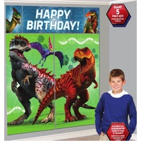 Dinosaur Party Supplies - Jurassic World Happy Birthday Scene Setter Backdrop