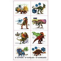 Dinosaur Party Supplies - Jurassic World Tattoos 1 Sheet