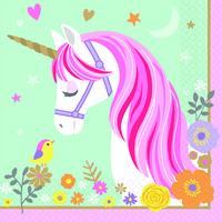Magical Unicorn Party Supplies Magical Unicorn Lunch Napkins 16 pack