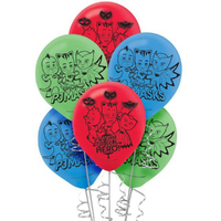 PJ Masks Party Supplies Latex Balloons 6 pack 