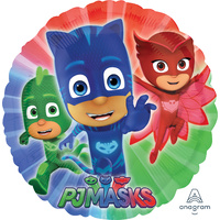 PJ Masks Party Supplies Foil Balloon Helium Quality Round