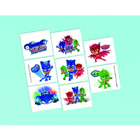 PJ Masks Party Supplies Set of 8 Temporary Tattoo Party Favours 