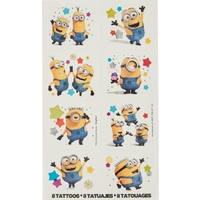 Despicable Me Party Supplies Set of 8 Temporary Tattoo Party Loot Treat Bag Favours