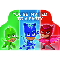 PJ Masks Party Supplies Set of 8 Postcard Invitations