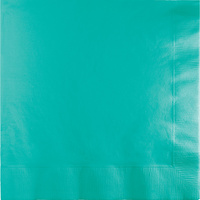 Teal Lagoon Party Supplies Lunch Napkins 50 Pack