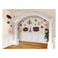 A Day in Paris Party Supplies Wall Cutouts Mega Value Pack