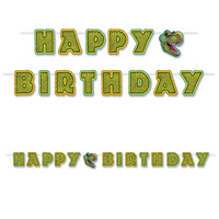 Happy Birthday Dinosaur Streamer Decoration