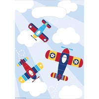 Aeroplane Party Supplies - Lil' Flyer Loot Bags 8 Pack