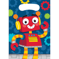 Robots Party Supplies - Party Robots Loot Bags 8 Pack