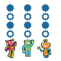 Robot Party Supplies - Party Robots Hanging Cutouts