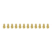 Hawaiian Luau Party Wedding Supplies - Pineapple Shaped Wedding Ribbon Banner