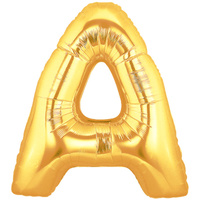 Letter A Large Gold Foil Balloon 100cm