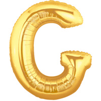Letter G large Gold Foil Balloon 100cm