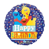 Sesame Street Party Supplies - Happy Birthday Foil Balloon
