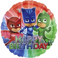 PJ Masks Party Supplies Happy Birthday Foil Metallique Balloon