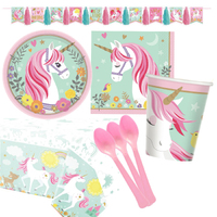 Unicorn Party Supplies - Magical Unicorn 8 Person Deluxe Pack 1