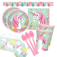 Unicorn Party Supplies Magical Unicorn 16 Person Deluxe Pack 1