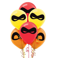 Incredibles 2 Party Supplies - Latex Balloons 6 pack