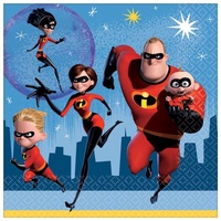 Incredibles 2 Party Supplies - Lunch Napkins