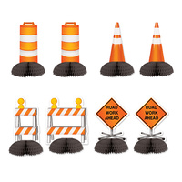 Construction Party Supplies - Mini Table Centrepieces x 8 Pieces