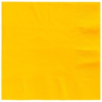 Sunshine Yellow Party Supplies - Lunch Napkins x 20 Pack