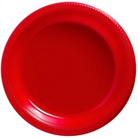 Red Apple Party Supplies Pack of 20 Round Lunch Plates