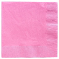 Light Pink Party Supplies - Lunch Napkins x 20 Pack