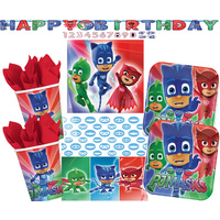 PJ Masks Party Supplies 16 Guest Deluxe Person Pack