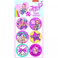 Jojo Siwa Party Supplies - Party Favours Stickers x 4 Sheet Pack