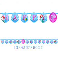 The Little Mermaid Party Supplies - Happy Birthday Add An Age Jumbo Banner