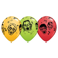 Halloween Party Supplies Zombie Balloons Latex 28cm Approx.