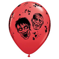 Zombie Balloon 28cm Red