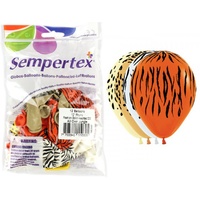 Jungle Safari Party Supplies Jungle Safari Assorted Balloons 12 pack