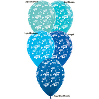 Birthday Boy Blue Latex Balloons 