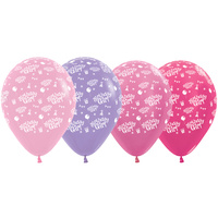 Birthday Girl Latex Balloons 