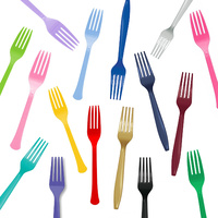 Solid Coloured Forks