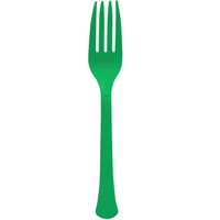 Festive Green Forks 20 Pack