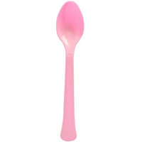 Light Pink Spoons 20 Pack