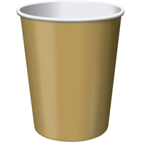 Glittering Gold Cups 24 Pack