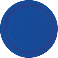 Cobalt Blue Plates 24 Pack 