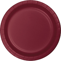 Burgundy Plates 24 Pack