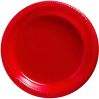 Apple Red Plates 20 Pack