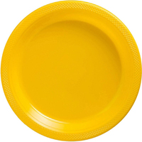 Sunshine Yellow Plates 20 Pack