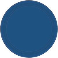 Solid Coloured Navy Flag Blue Dinner Plates 20 Pack