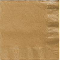 Glittering Gold Napkins 50 Pack