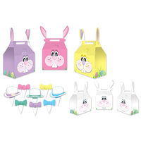 Easter Party Supplies Easter Bunny Favour Treat Boxes x 3
