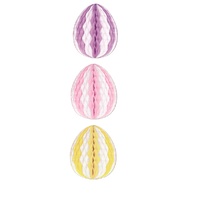 Easter Party Supplies Tissue Egg Centrepieces Choose from Pink Yellow & Lavender Purple
